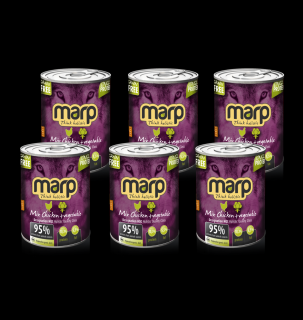 Marp MIX Chicken & Vegetable konzerva pro psy kuře + zelenina Hmotnost: 6x400g