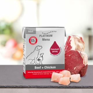 Platinum Menu Beef + Chicken - Hovězí + Kuře Velikost balení: 375 g