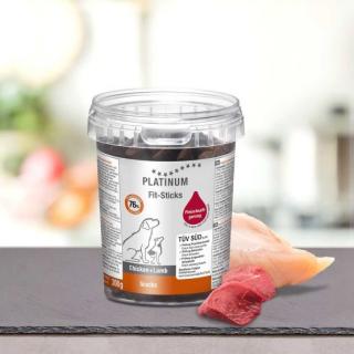 PlatinumFit-Sticks Chicken & Lamb - Kuře & Jehně tyčinky 300 g