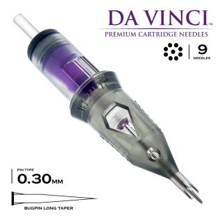 9RL linkovací jehla pro tetování Bishop Da Vinci - 0,30mm