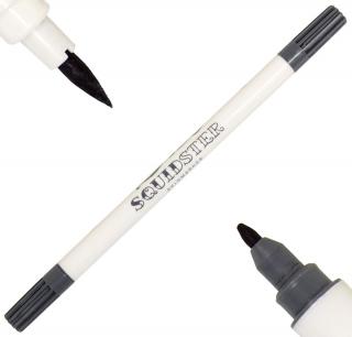 Oboustranný popisovač Squidster Sterile Skin černý
