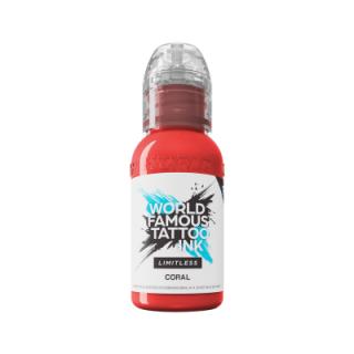 tatérská barva 30ml World Famous Limitless - Coral
