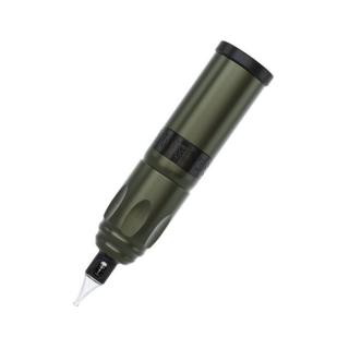 Tužkový pen tetovací strojek Stigma Force Wireless, bezdrátový, zelený army