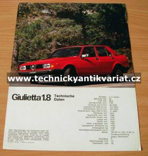 Alfa Romeo Giulietta 1.8 (prospekt)