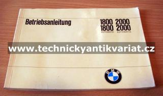 BMW 1800, 2000 (návod k obsluze)