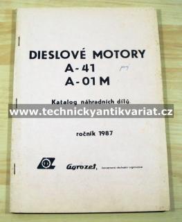 Dieselové motory A41, A01M (Katalog náhradních dílů)