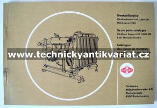 Fortschritt E524 IFA Dieselmotor 6VD 13,5/12 SRF (Katalog náhradních dílů)