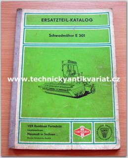 Fortschritt Schwadmaher E 30 (katalog náhradních dílů)