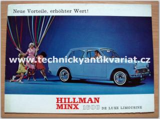 Hillman Minx 1600 de Luxe (prospekt)