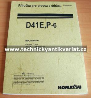 Komatsu D41E P6 (příručka pro provoz a údržbu)
