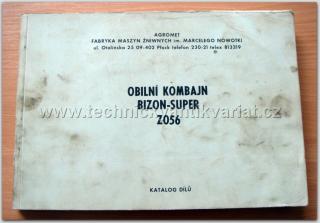 Kombajn - bizon super Z056 (katalog dílů)
