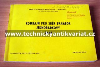 kombajn pro sběr brambor - Z644 jednořádkový (katalog náhradních dílů)