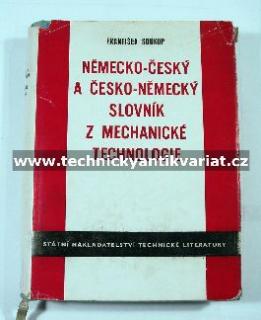 německo-český a česko-německý slovník z mechanické technologie (kniha)
