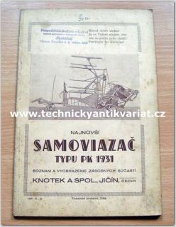 Samoviazač typu PK 1931 (soznam a vyobrazenie zásobných súčasti )