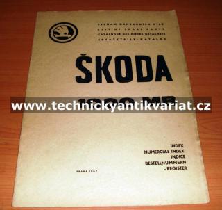 Škoda 1000MB (Seznam náhradních dílů - INDEX)
