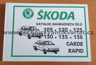 Škoda 105 120 125 130 135 136 Garde Rapid - seznam náhradních dílů (1994)- A