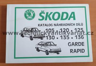 Škoda 105 120 125 130 135 136 Garde Rapid - seznam náhradních dílů (1994)- A