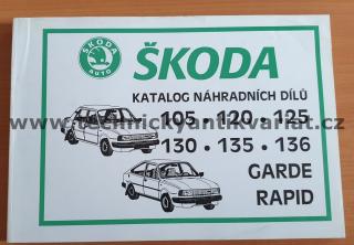 Škoda 105 120 125 130 135 136 Garde Rapid - seznam náhradních dílů (1994)- A