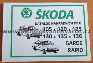 Škoda 105 120 125 130 135 136 Garde Rapid - seznam náhradních dílů (1994)- A