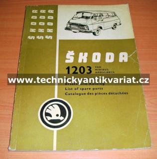 Škoda 1203 (Seznam náhradních dílů)