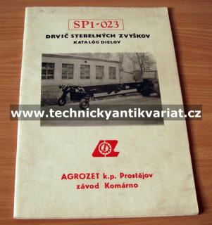 SP1-023 - drvič stebelných zvyškov (katalog náhradních dílů)