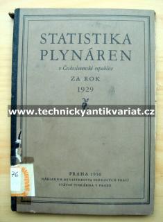 Statistika plynáren v Československé republice 1929