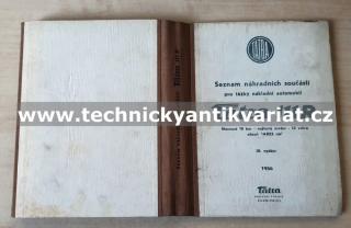 Tatra 111 - katalog náhradních dílů (1956)