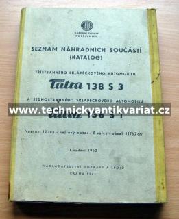 Tatra S1,S3 (katalog náhradních dílů)