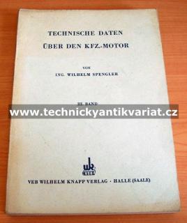 Technische Daten über den Kfz.-Motor III. (kniha)