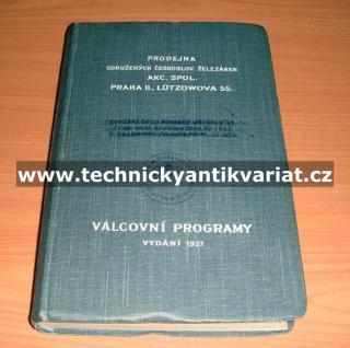 Válcovní programy 1927 (kniha)