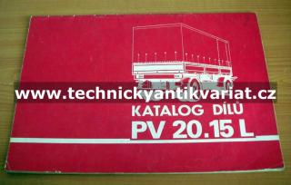 Valníkový přívěs PV 20.15L (katalog dílů )