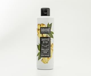 GIOIEBIO DETOX Vlasový šampon aktivní uhlí a zázvor na mastné vlasy bio 250 ml