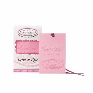 HygienFresh parfémovaná karta Latte di Rosa- růžové mléko 1 ks