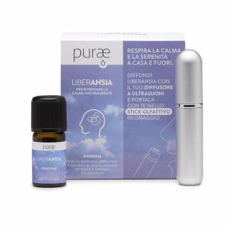 Purae Sinergia Liberansia směs esenciálních olejů 5 ml + inhalační tyčinka