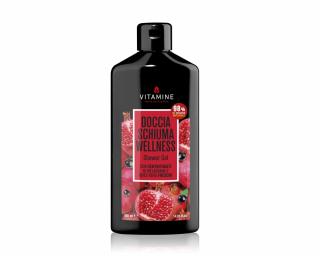 Vitamine Vitamínový sprchový gel Wellness se šťávou z granátového jablka a černého rybízu 400 ml