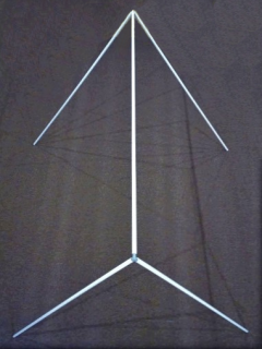 kovová konstrukce (pavouk) pro plachtu Osada na dřevěnou podsadu (140 cm)