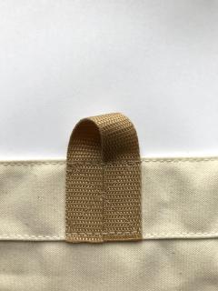 Poutko k plachtě VARIANT, 7 cm, 100% polypropylen hnědý, přehnutá poutka