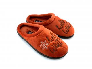 Dámské měkoučké papuče GEZER - Hello winter - červená Velikost: 39