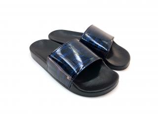 Dámské pantofle GEZER - černo-modrá Velikost: 36