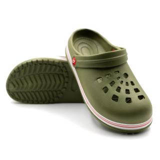 Dětské clogsy TexBase větší - khaki Velikost: 33