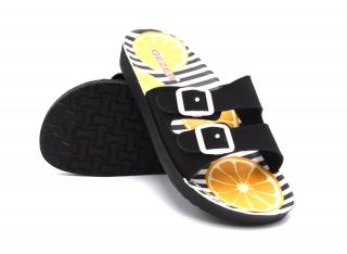 Dětské pohodlné pantofle GEZER ORANGES- černá Velikost: 34
