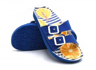 Dětské pohodlné pantofle GEZER ORANGES- modrá Velikost: 34