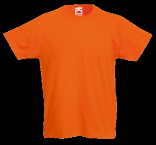 Dětské tričko Fruit of the Loom oranžové Velikost: 3/4 roky