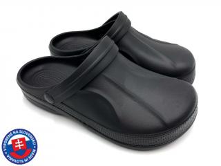 Pánské clogsy plné FLAMEshoes F-006 černá Velikost: 41