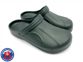 Pánské clogsy plné FLAMEshoes F-006 khaki Velikost: 41