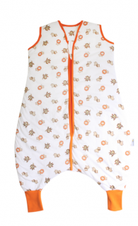 Zoo oranžový ZIMNÍ spací pytel s nohavičkami 120cm (Pro děti výšky 120-130cm)