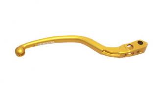 Brzdová páčka ACCOSSATO radiální pevná pro ACCOSSATO/BREMBO pumpy (NE pro OEM) Barva: zlatá, Délka páčky: dlouhá, Rozteč (vzdálenost): 19 mm
