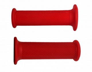 Gripy ACCOSSATO ROAD  (22/24 mm) MEDIUM (pár) Barva: červená, Provedení: bez otvoru