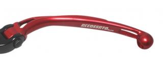 Koncová část kloubové spojkové páčky ACCOSSATO pro ACCOSSATO/BREMBO pumpy (NE pro OEM) Barva: červená, Délka páčky: dlouhá