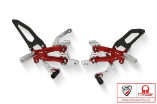 Nastavitelný stupačkový set přepákování Ducati Streetfighter V4 Carbon - Pramac Racing Limited Edition Barva: stříbrno-červená